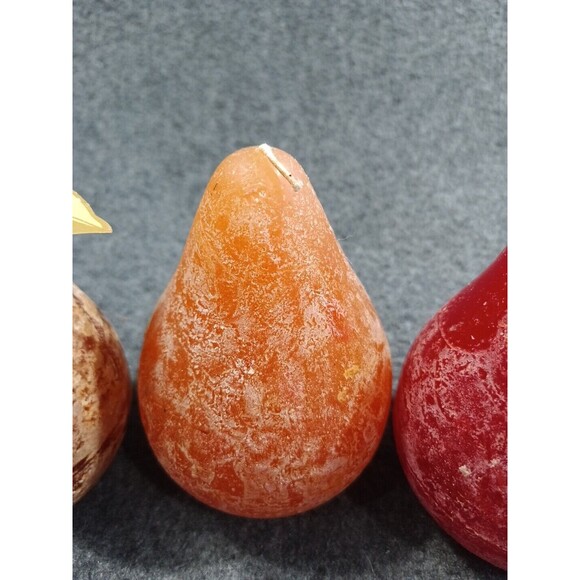 Timber Pear Candles Lot Of 3 Vance Kitira Rust Look & 1 Cracker Barrel - Picture 2 of 7
